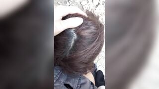 Cặp Đôi Public cùng nhau ở khu đất hoang