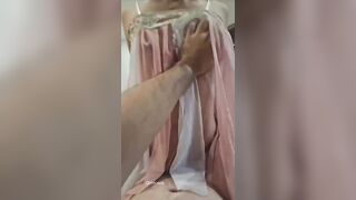 Bé sgbb  cosplay phong cách Trung Hoa tập nhún siêu nứng