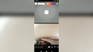 Em Lê Thị Huyền Diệu livetream móc lồn chảy nước với bạn trai trên Instagram P3