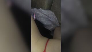 doggy em ny mặc quần lọt khe đỏ cực nứng