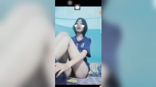 Em Học Sinh Mình Dây Bím Hồng Ngon Ngọt Show Hàng Thủ Dâm