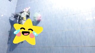 em học sinh tập tành quay cảnh đi tắm để chiều NY