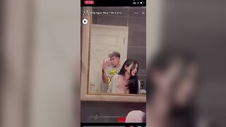 Trần Ngọc Thủy Tiên doggy Với NY trước Gương Cực Ngon