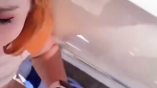 Siêu phẩm du học sinh chén em gái tây xinh ngoài trời