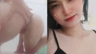 Clip Hot Thuỳ Linh Móc Bím Trong Lúc Tắm