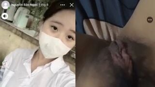 Clip Hot Nguyễn Bảo Ngọc 2k6 Móc Bím Đầy Nước