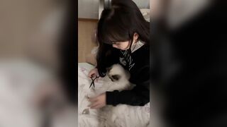 chén em ghệ dáng nuột vú to lồn múp hồng hào non tơ trong phòng em