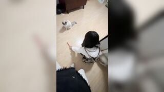 sang nhà ny chơi với bé mèo lại bị anh đè ra nắm tóc doggy cả đêm
