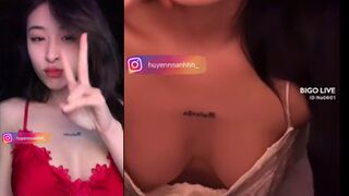 Sex Bà Tưng Huyền Anh Live Show Ngực Đẹp Mặt Bao Xinh