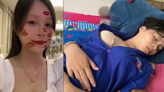 Sex Nguyễn Ngọc Bảo Trân Bị Anh Trai Bóp Vú Lén Lúc Ngủ