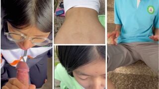 Mấy bé cấp2 trốn bố mẹ tập địt nhau