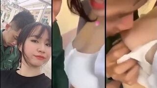 love 11 đi thăm ny bộ đội vạch vú cho ny bú giữa ban ngày và cái kết tối bị anh nắc k