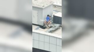 Địt Nhau Trên Sân Thượng Bị Quay Lén Full Hot Cực