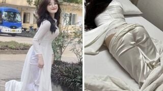 Phương Thuỳ Nữ Sinh Áo Dài Mới Nhất