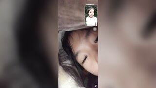 dụ em học sinh non tơ mới lớn call video show vú