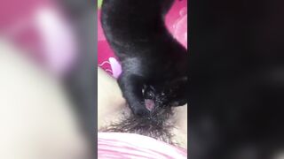 em học sinh mới lớn cho chó con bú lồn để thỏa mãn cơn nứng lồn