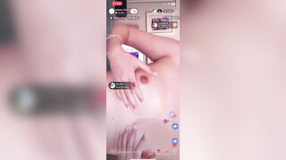 Trà Kèo live show vú trả kèo tiktok  vú tròn hồng hào cực đẹp