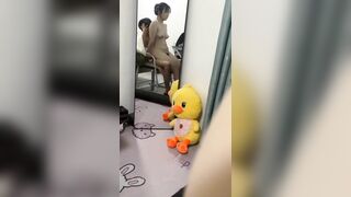 đụ em học sinh mới lớn vú mướp doggy trước gương cùng nhau mặt xinh dâm đãng